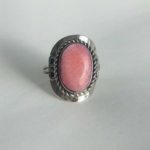 Pink Opal Adjustable Ring